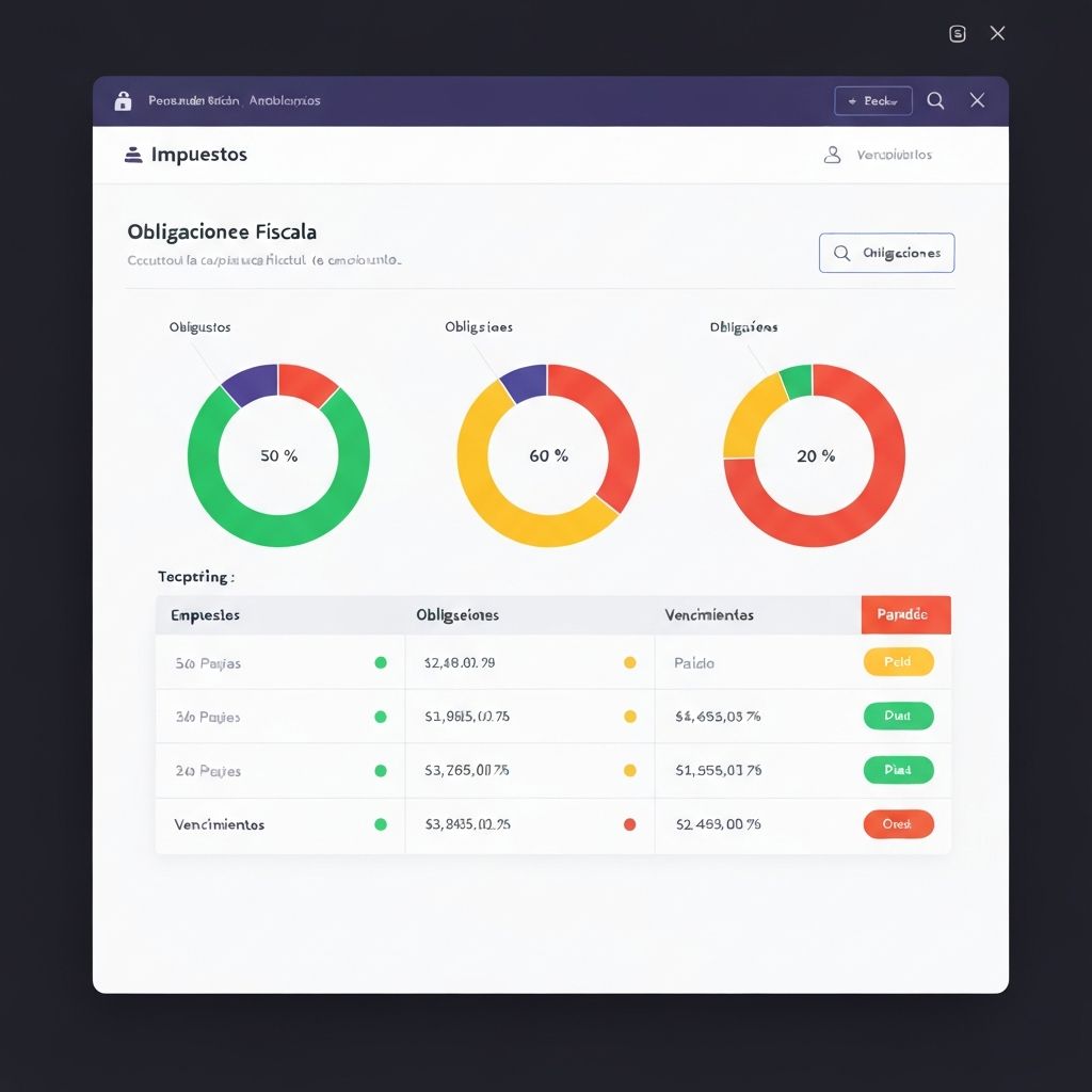 Dashboard de obligaciones impositivas